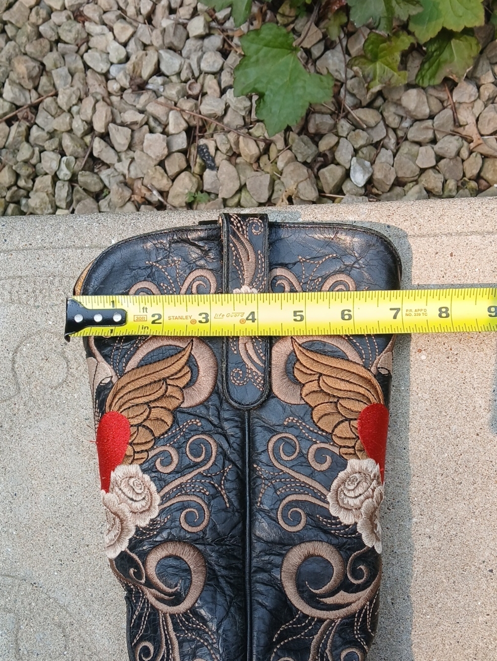 Old GRINGO GRACE BLACK EMBROIDERED BOOT SZ 9.5B - Picture 8 of 12